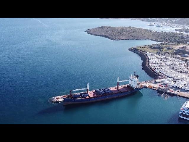 Lavrio port with Dji Mavic mini