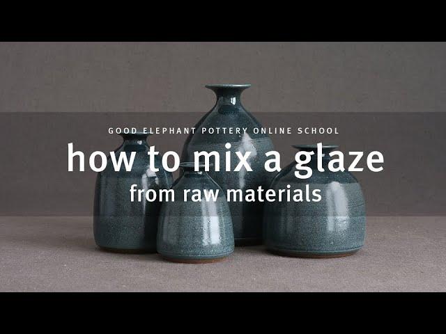 How to Mix a Glaze from Raw Materials / full-length video / free to watch