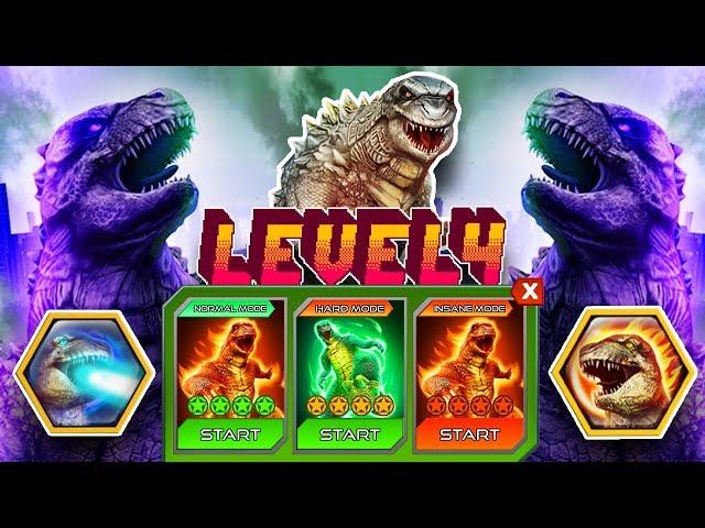 Monster Evolution Hit and Smash GODZILLA SIMULATION GAME Level 4 INSANE MODE COMPLETED【モンスターの進化 】