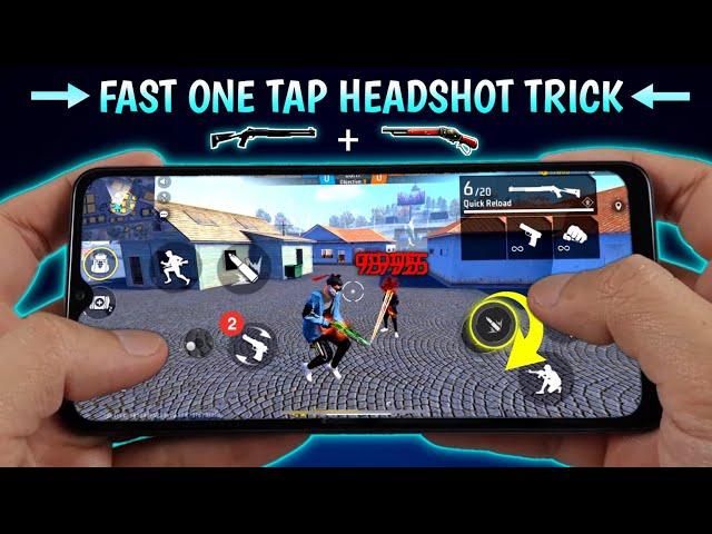 New One Tap Headshot Trick Handcam   [ M1887 + M1014 ] New Headshot Setting Free Fire " Marios78