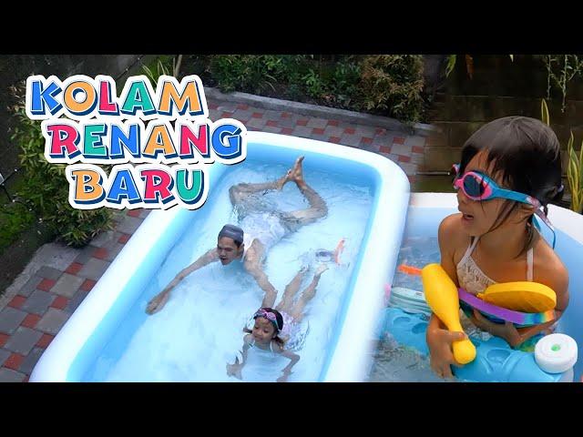 KOLAM RENANG BARU LEIKA & TOMPEL SUPER BESAR️