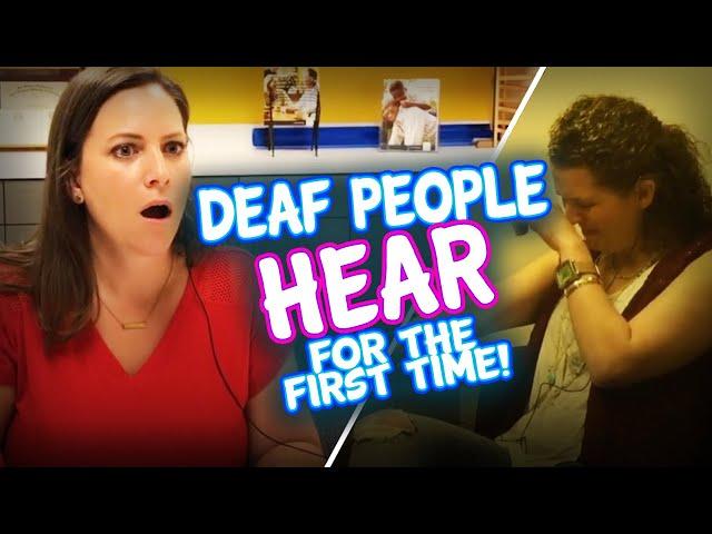 Amazing People Hearing for the First Time! Deaf & Hearing Impaired Get Cochlear Implants turned on!