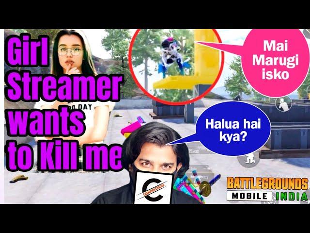 We killed a girl gamer’s squad 3 times headphone warning ! #championchacha #bgmi #funny #commentary