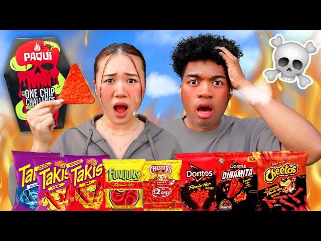 TRYING AND RATING EVERY SPICY CHIP! (FLAMIN' HOT SNACKS)