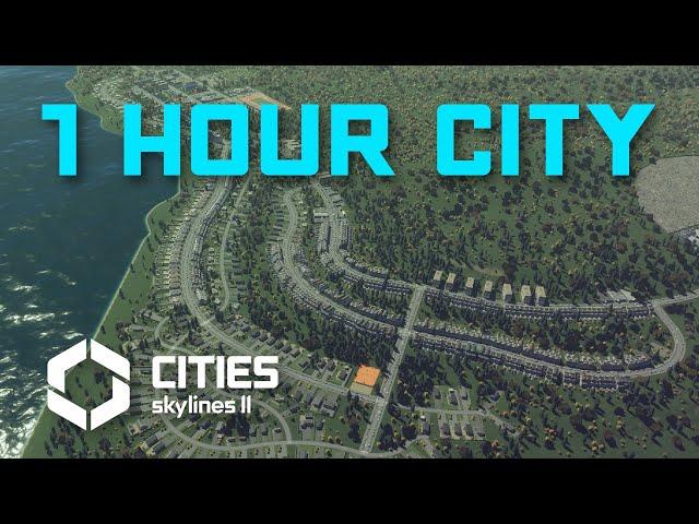 The 1 hour city challenge / Cities Skylines 2 / City Planner Plays Challenge