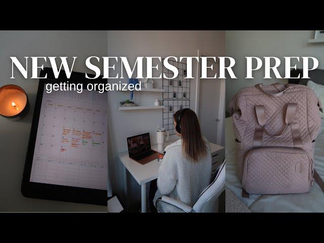 GETTING READY FOR A NEW SEMESTER | Nursing school, how I stay organized