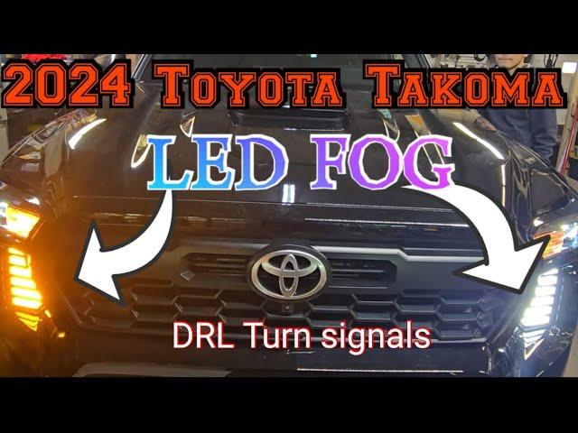 2024 Toyota Takoma How to remove the dummy fog lights Install DRL Turn signals LED lights