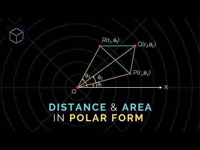 Distance and area in polar form | mathocube |