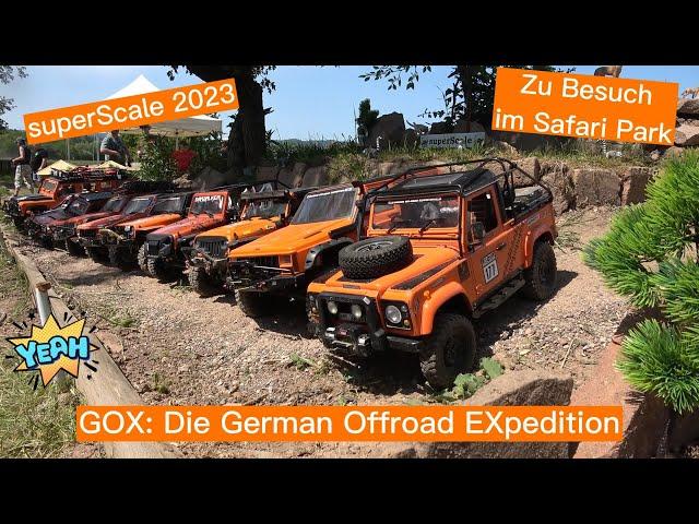 GOX - Die German Offroad Expedition - superScale Rundfahrt im Safari Park #scale #rc #safari #gox