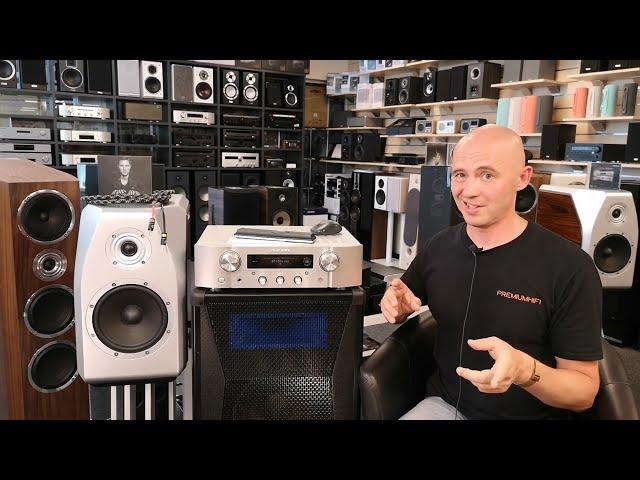 Marantz PM7000N streaming amplifier review with Heco Belladonna acoustics