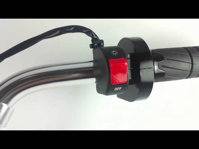 Motorcycle Fog Light Switch Black -- CTY173 light switch Black from kiwav.com