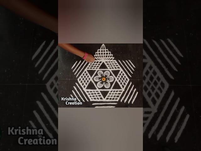 Margazhi madham special padi kolam design / Beautiful rangoli design / Krishna creation / Rangoli