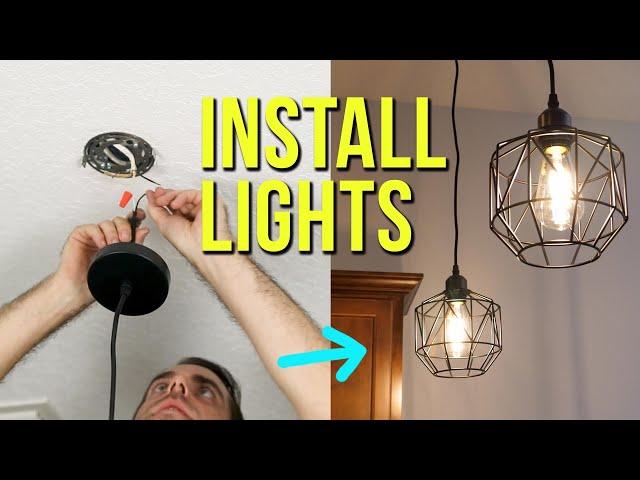 How to Install Ceiling Light Fixtures | New & Replacement Pendant Lighting