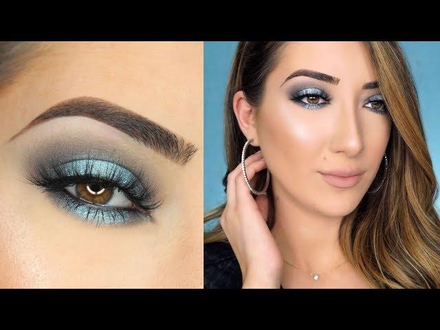 Blue-Gray Halo Smokey Eye Makeup Tutorial