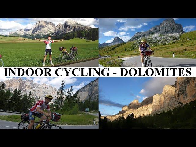 Indoor cycling workout: Dolomiti: epic, famous climbs of the Dolomites Full HD