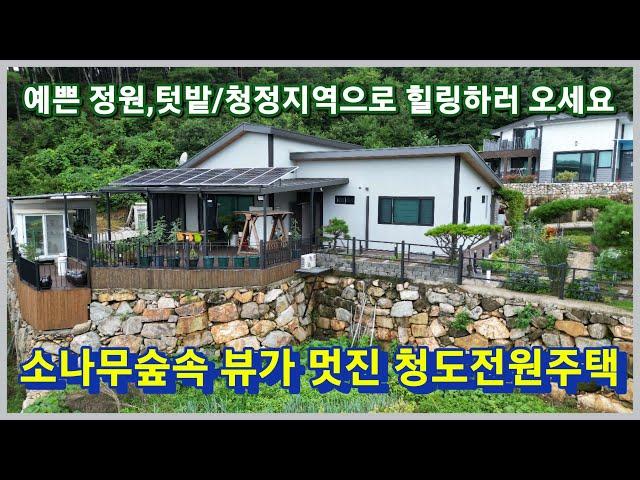 청도군 풍각면 소나무숲속 피톤치트 짱 뷰와 공기 건강 힐링 많은것을 가진 청도전원주택으로 오이소 3050