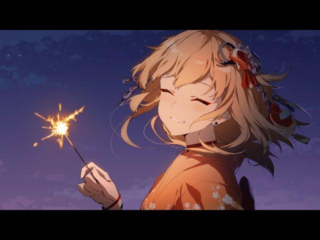 《Genshin Impact》Yoimiya -Sketch Animation「Fireworks are for now, but friends are forever」