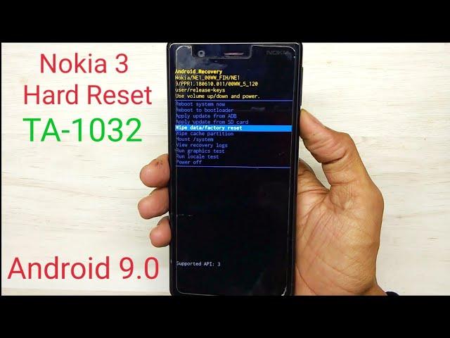 Nokia 3 (TA-1032)Hard Reset || Pattern Unlock