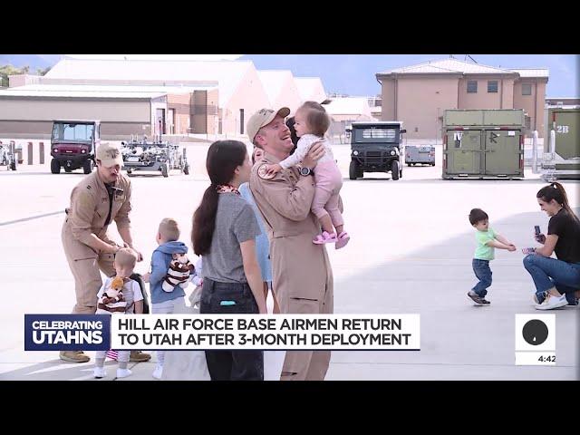 Hill Air Force Base Fighter Wings return from 3-month deployment to the Middle East