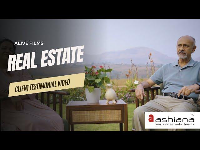 Client testimonial video production for real estate client Pune Ashiyana Homes.