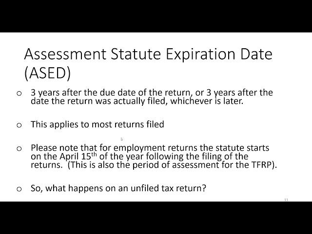 IRS Statutes of Limitation