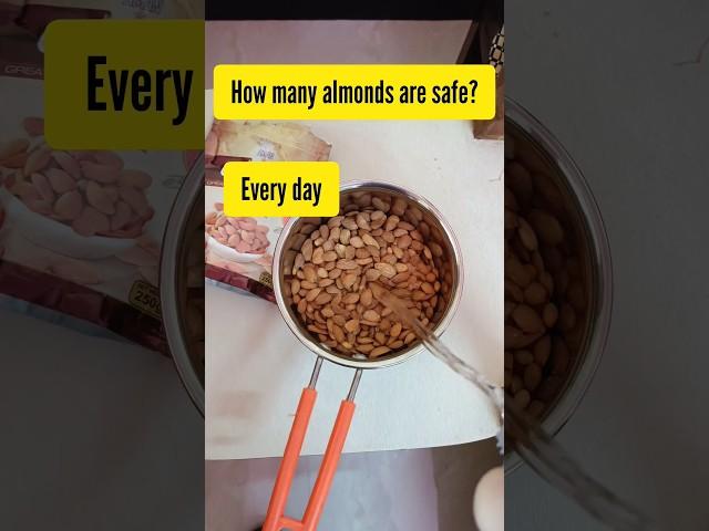 how many almonds to eat per day? #shortsfeed #shortsvideo #shorts