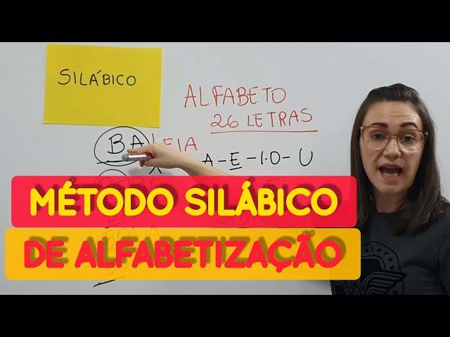 MÉTODO SILÁBICO DE ALFABETIZAÇÃO