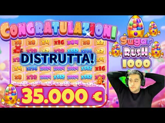  35.000€ alla NUOVA SUGAR RUSH 1000 COMPLETAMENTE DEVASTATA da @Anto_Slot SLOT ONLINE BIG WIN