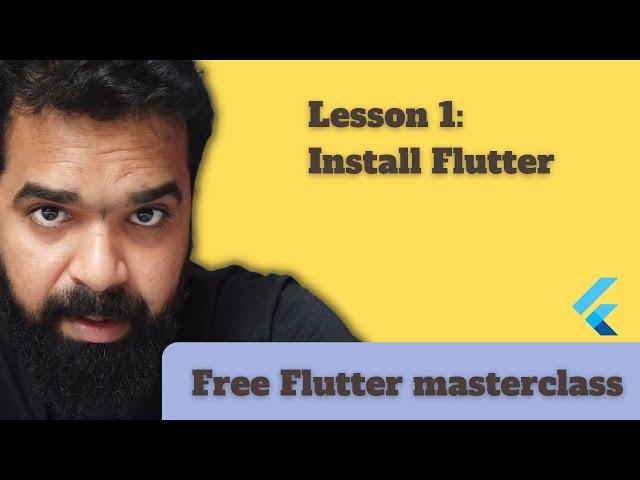 Lesson 1: Install flutter in windows