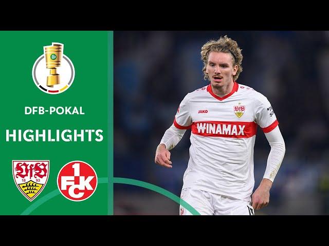 Führich redeems Stuttgart | VfB Stuttgart vs. 1. FC Kaiserslautern 2-1 | Highlights | DFB-Pokal