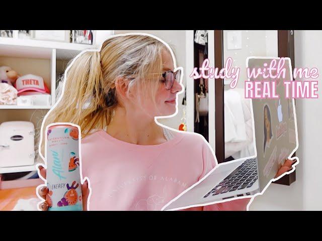 100 minute study with me | real time pomodoro sessions with breaks & study music | vlogmas day 5