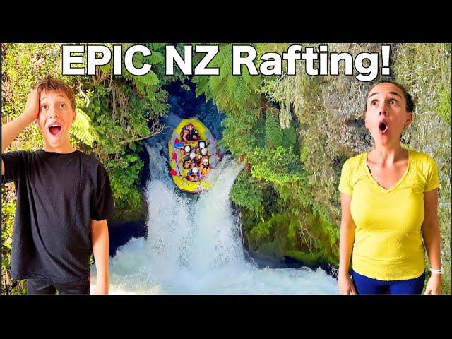 American Family Experiences the THRILL of River Rafting at Kaituna Cascades!