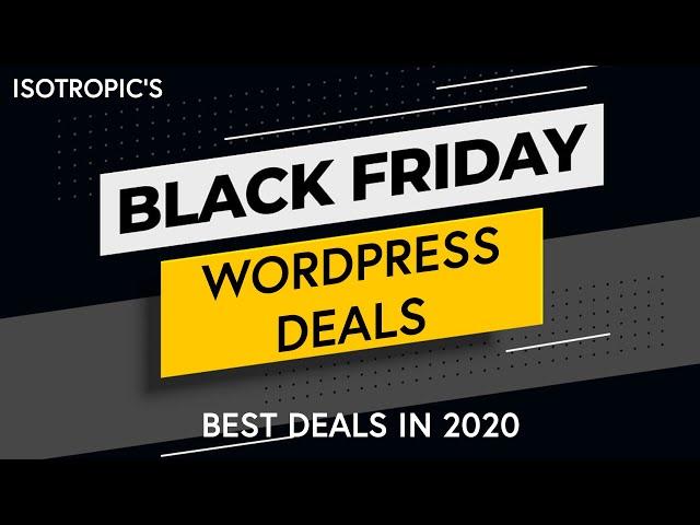 The Top Black Friday WordPress Deals (Plugins, Hosting, Software...)