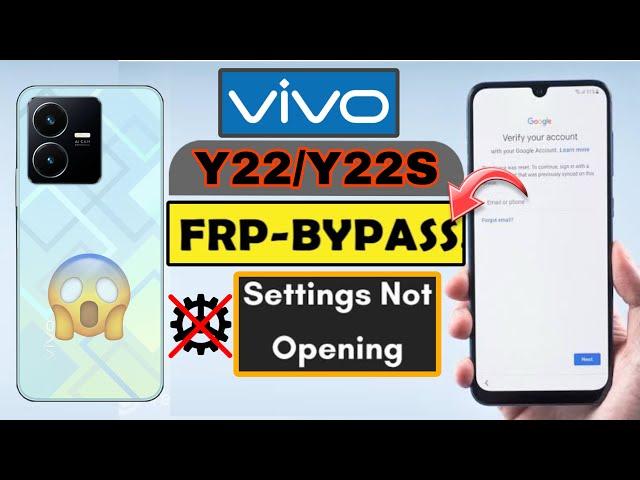 Vivo Y22 / Y22s FRP bypass 2025 | VIVO Y22, Y22s Google Account Bypass Android 14 settings not open