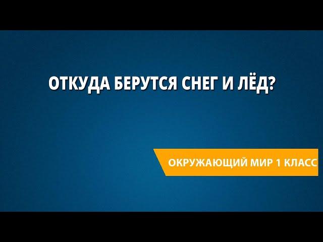 Откуда берутся снег и лёд?