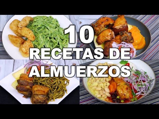 10 ALMUERZOS FÁCILES Y DELICIOSAS PARA EL MENÚ DE ESTA SEMANA | Comida Peruana | Sabroso