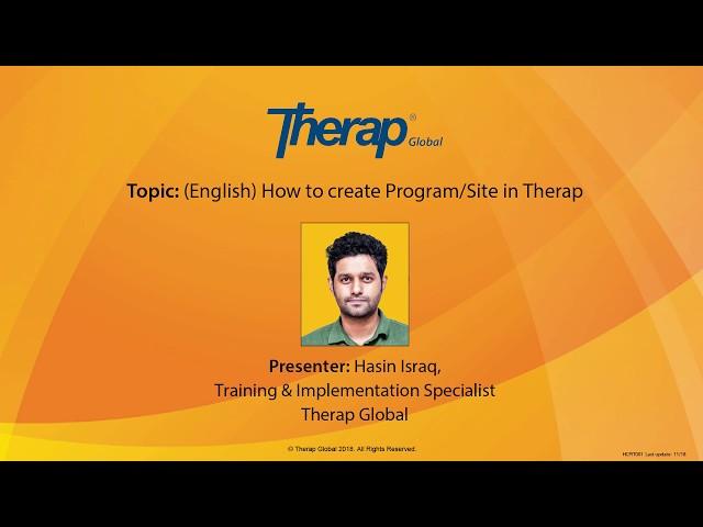 Live Group Session on how to create Program Site in Therap