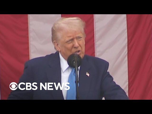 Trump delivers Memorial Day remarks at Arlington National Cemetery