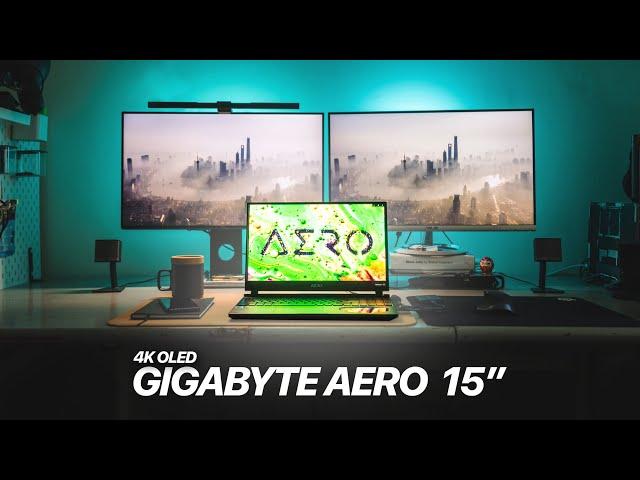 The best laptop for travel creatives - Gigabyte Aero 15" OLED 2020