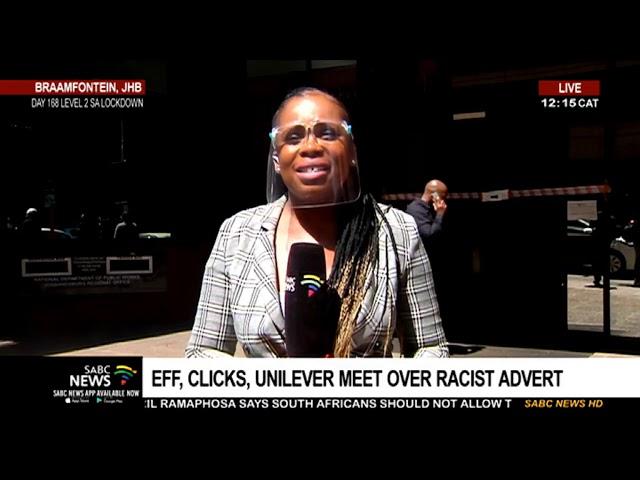 Clicks advert row | EFF and Clicks management meet over racist advert