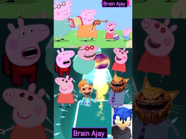 Peppa Pig vs Simonson vs Zombie Scary X Coffin Dance Tiles Hop 265