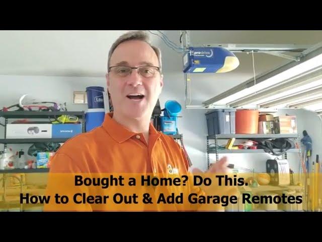 How to Reset a Garage Door Opener and Add Remotes