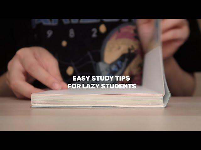 ️low effort study tips for lazy students!️