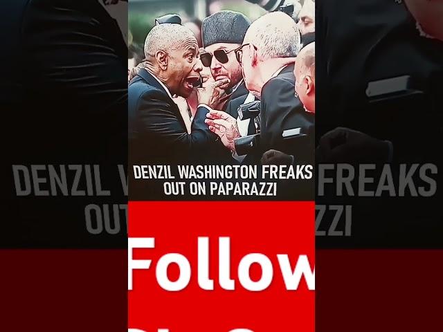 Denzil Washington Freaks OUT On Paparazzi #denzilwashington