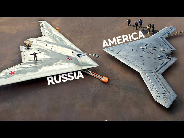 When Russian Sukhoi S-70 Okhotnik-B Meets American X-47B in the Skies: You Won't Believe the Result