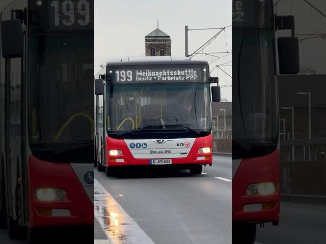 KVB-Weihnachtsshuttle Linie 199 | #köln #kvb #bus