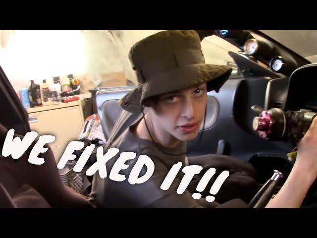 1JZ 240SX Daily Skid Build | MISFIRE? Time to FIX IT! Samsquanch saves the day!