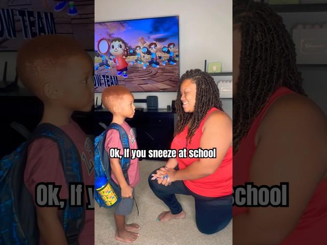 ‍️ I hope he doesn’t sneeze at school #funny #relatable #sick #school #shorts @playnintendo