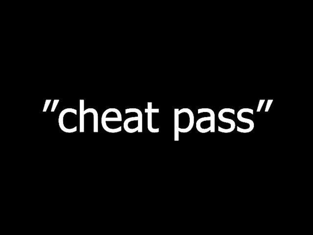 Don't give your wife a "Cheat Pass"...