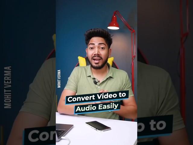 how to convert any video to mp3,convert mp4 to mp3,how to convert video to audio without app #shorts